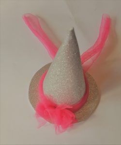 Sombrero bruja con adornos