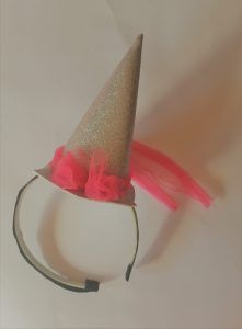 Diadema/cintillo lista con sombrero DIY