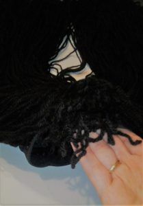 Flequillo de la peluca