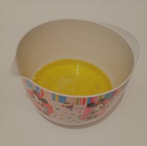 Mezcla de los ingredientes líquidos