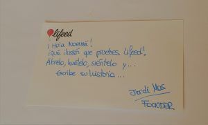 Palabras de Jordi Mas, fundador de Lifeed