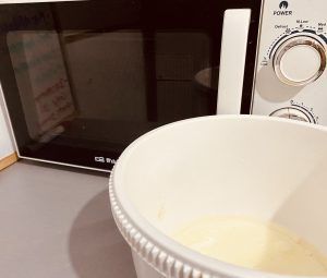 Ingredientes líquidos al microondas