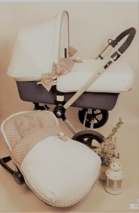 Capazo y silla vestidos con Fundas Buga