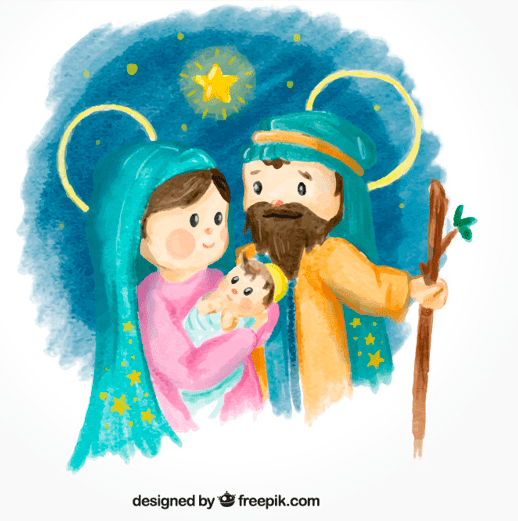 Nacimiento o belénMaría, Jesús y José