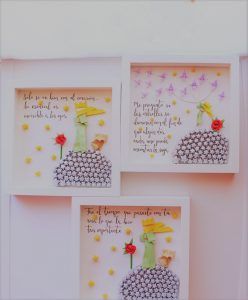 Cuadro El Principito a entregar después de Reyes (Con papel)