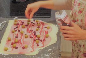 Relleno del pan de jamón