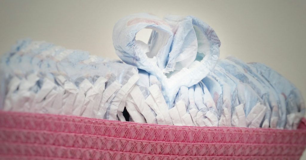 Pañales Chelino en su cesta