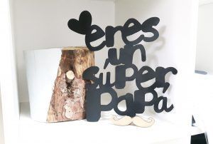 Isabella Asencio - Decoración madera "Eres un sùper papá"
