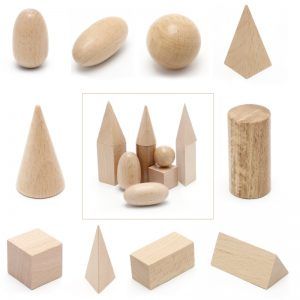 Figuras geométricas de madera