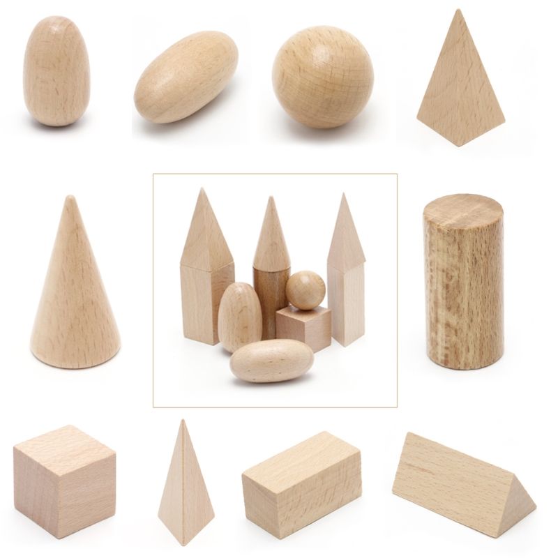 Montessori low-cost. Figuras geométricas de madera