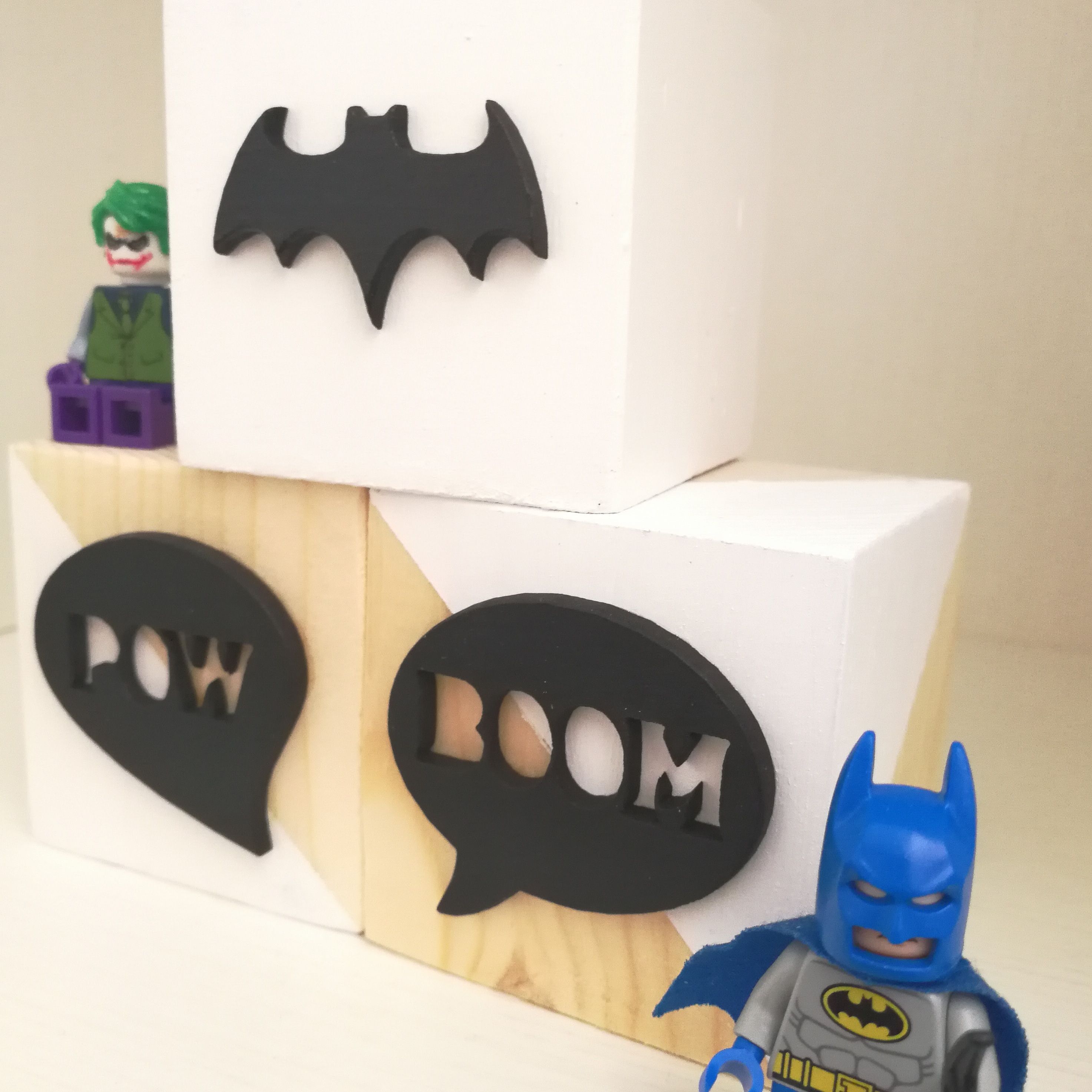 Cubos madera Batman