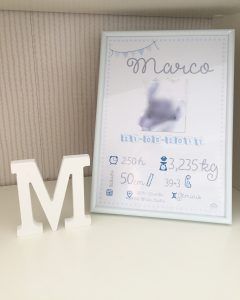 Lámina nacimiento - Baby arcoíris deco