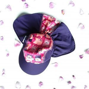 Gorra con protección solar.