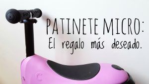 Patinete con sillín.