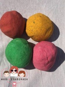 Plastilina casera.