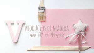 Título con madera.