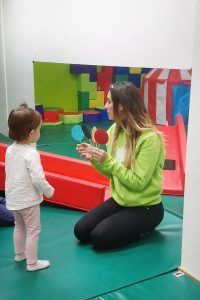 Johana con Victoria.