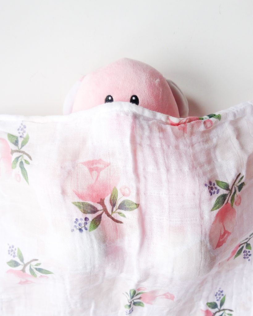 Osito escondido detrás de la muselina.