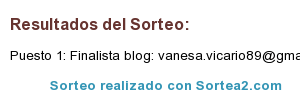 Ganadora. ENHORABUENA.