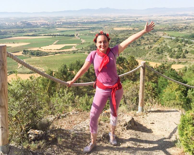 Subiendo a la ermita.