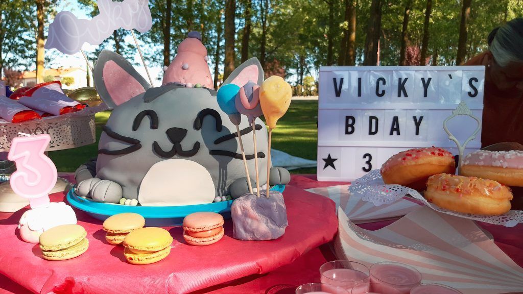 La tarta fue hecha por mi hermana y mi sobrino. ¡¡MIL GRACIAS!!