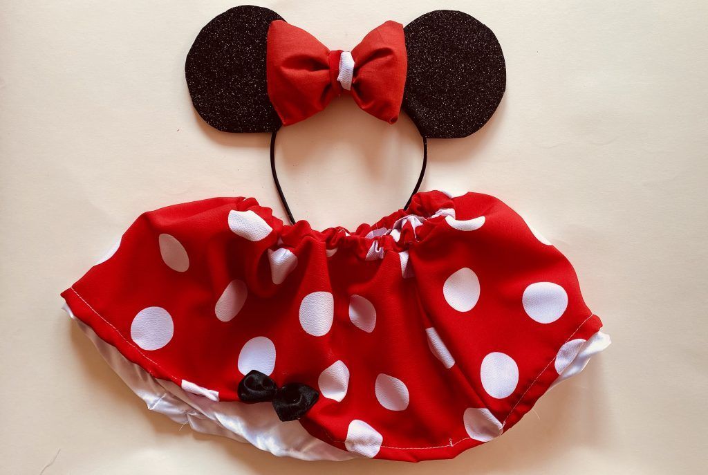 Falda Minnie Mouse.