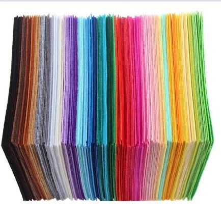 Fieltro de muchos colores. Imagen de Aliexpress.