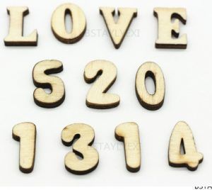 Letras y números para manualidades y para lecto-escritura.