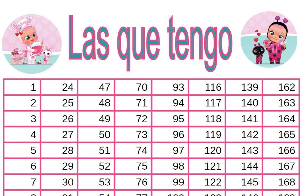 Cromos bebés llorones