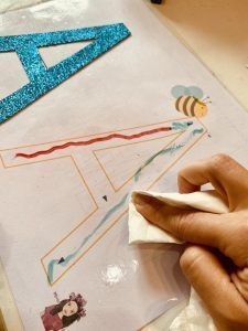 Borrando el rotulador