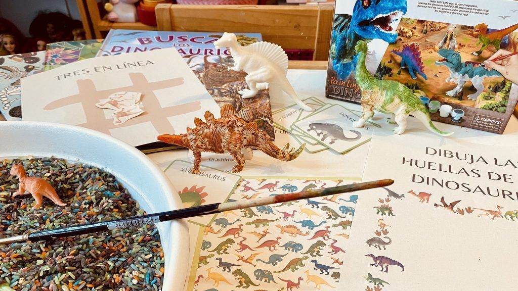 dinosaurios y material imprimible