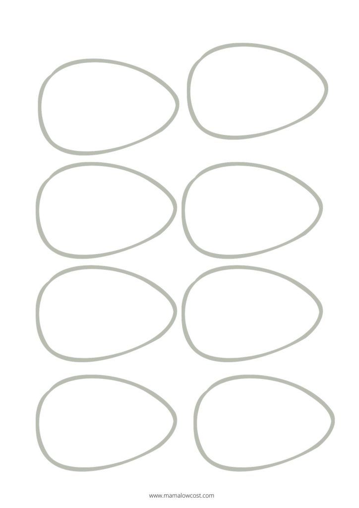 huevos de dinosaurio y material imprimible para caja de luz