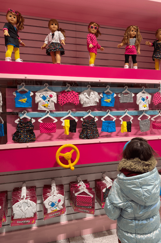 American Girl store. New York con niños